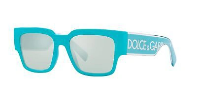 Pre-owned Dolce & Gabbana Dg 6184 Light Blue/light Blue Silver 52/18/145 Men Sunglasses