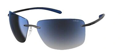 Pre-owned Silhouette Cape Florida 8728 Matte Shaded Grey Onesizefitsall Unisex Sunglasses In Gray