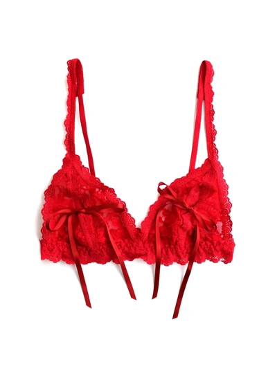 HANKY PANKY PEEK-A-BOO LACE TIE BRALETTE