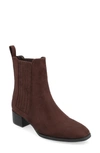 Journee Collection Wrenley Bootie In Brown