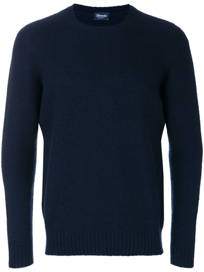 Drumohr Sweater With Logo In Blue