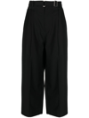 LOEWE BELTED CROPPED TROUSERS