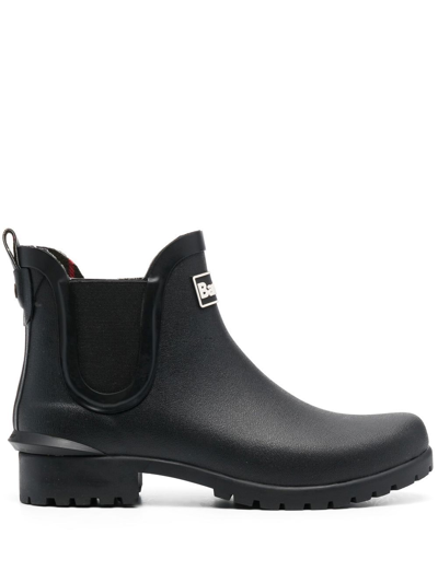 Barbour Halton Waterproof Chelsea Rain Boot In Black