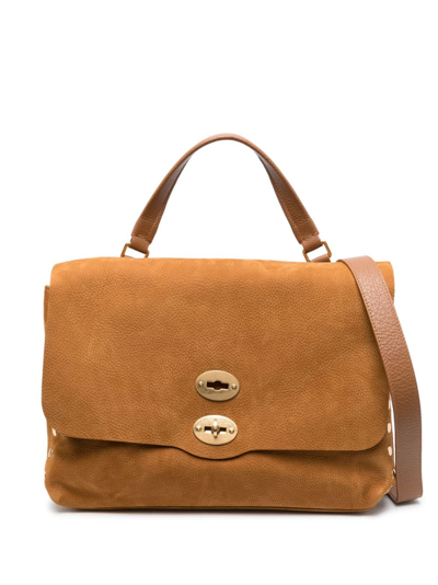 Zanellato Postina Jones Shoulder Bag In Brown