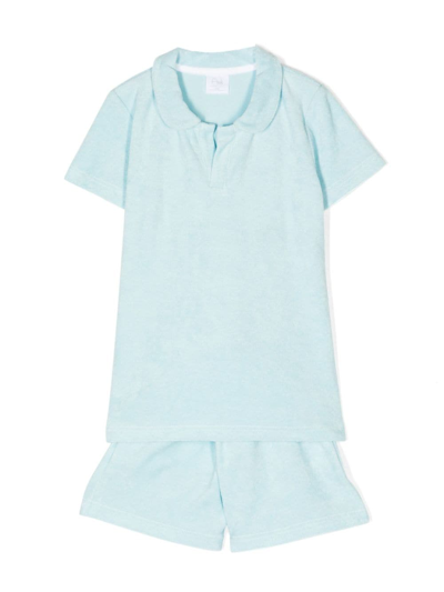 Amiki Thomas Bib-collar Pyjama Set In Blue