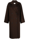 Loulou Studio Borneo Coat Woman Brown In Wool