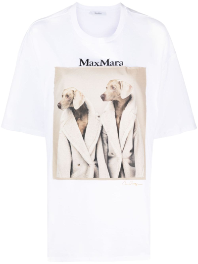 Max Mara Tacco Dog T-shirt In Multi-colored