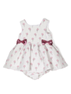 HUCKLEBONES LONDON ROSE-PRINT DRESS SET