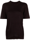 Zadig & Voltaire Ida Short Sleeve Cashmere Sweater In Brown