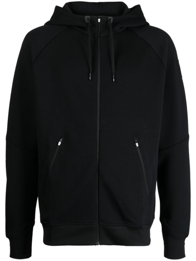 On Running Zip-fastening Hooded Jacket In Black