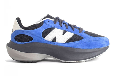 Pre-owned New Balance Warped Runner Black Blue In Black/blue