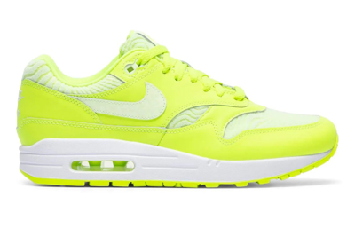 Pre-owned Nike Air Max 1 Prm Volt In Volt/barely Volt-white