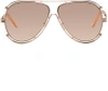 CHLOÉ CHLOE ROSE GOLD ISIDORA SUNGLASSES,CE121S 28854