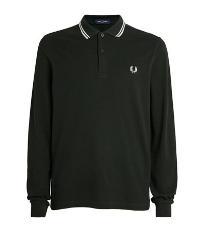 Fred Perry Twin-tipped Polo Shirt In Green