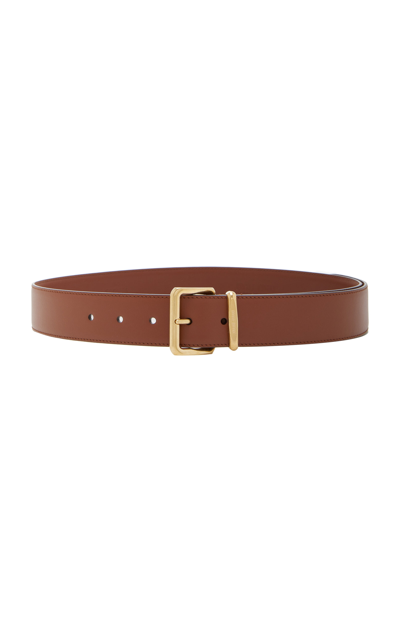 Miu Miu Leather Belt In Brown