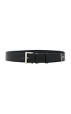 Prada Saffiano Leather Belt In Black