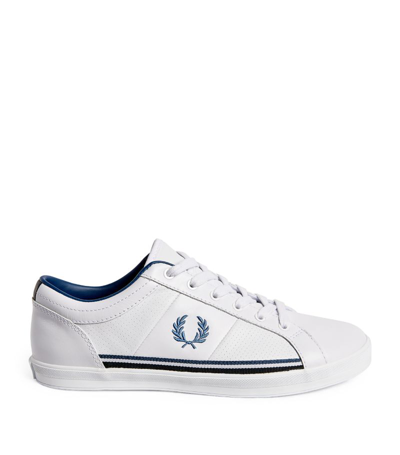 Fred Perry Leather Baseline Sneakers In White