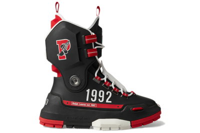 Pre-owned Polo Ralph Lauren P-wing Boot Fortnite In Black/red/white