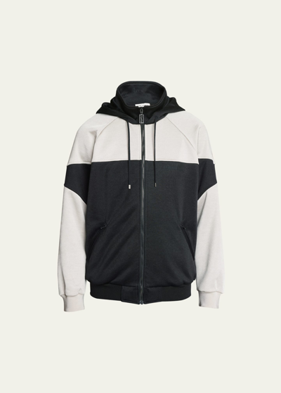 SAINT LAURENT MEN'S RETRO ZIP HOODIE