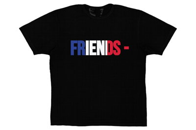 Pre-owned Vlone Friends Fra T-shirt Black