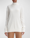 Vince Weekend Turtleneck Sweater In Off White