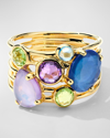 IPPOLITA 18K GOLD ROCK CANDY GELATO 6-STONE CLUSTER RING IN ALPINE