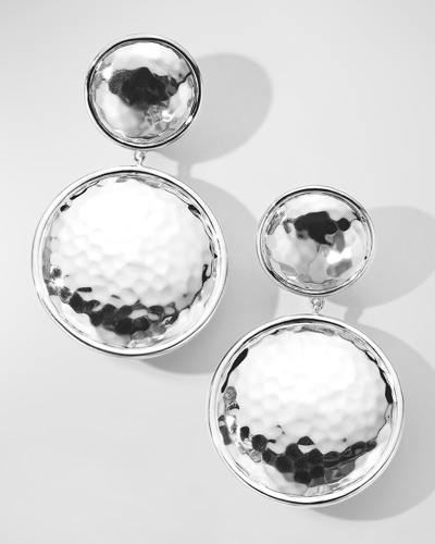 Ippolita Large Snowman Clip Earrings In Sterling Silver In Classico