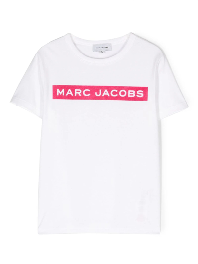 Marc Jacobs Kids' Logo-print Cotton T-shirt In White