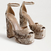 Sam Edelman Kori Platform Heel Prosecco In Brown