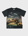 Molo T-shirt Aus Bio-baumwolle Mit Druck In T-rex Planet