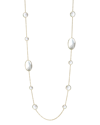 Ippolita 18k Yellow Gold Polished Rock Candy Circle Oval Station Necklace In Mother-of-pearl, 37 In Gold