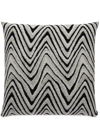 Missoni Savana Zigzag Cushion In Grey