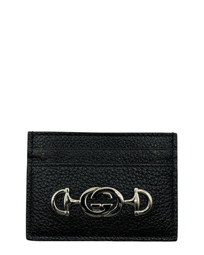 Gucci Zumi Leather Wallet In Black