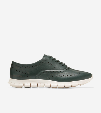 Cole Haan Zerogrand Wing Ox Closed Hole In Scarab-ivory