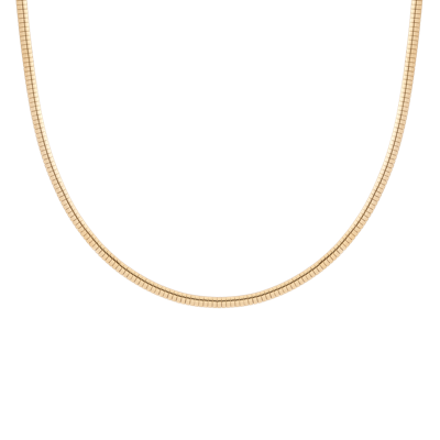 Aurate New York Omega Chain Necklace In Rose