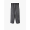 MAX MARA CAMBRA STRETCH FLANNEL TROUSERS WITH ELASTICATED WAIS