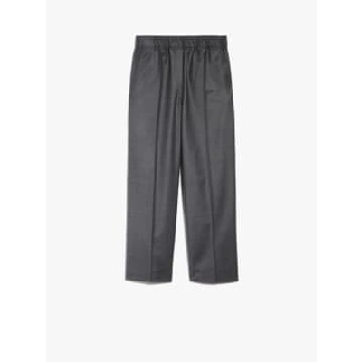 Max Mara Cambra Stretch Flannel Trousers With Elasticated Wais