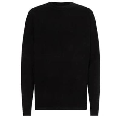 Calvin Klein Lycra Blend Comfort Sweatshirt In Black
