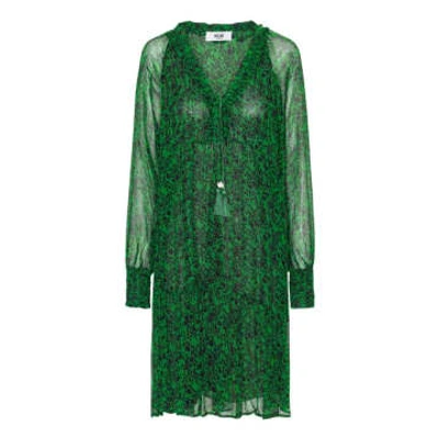 Moliin Online Lime Joy Dress In Green