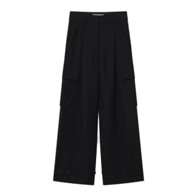 Day Birger Et Mikkelsen Black Lance Classic Gabardine Trousers In Black