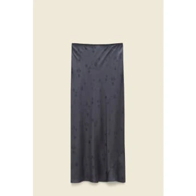 Dorothee Schumacher Floral-motif High-waisted Skirt In Grey