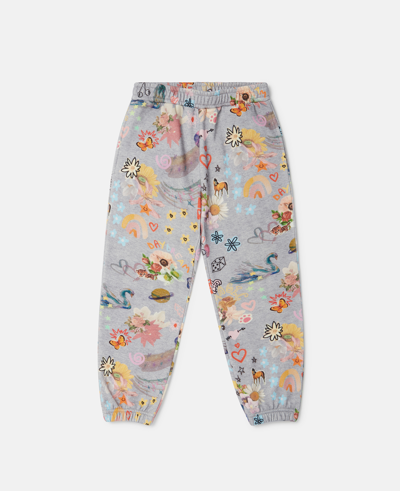 Stella Mccartney Dreammaker Doodle Joggers In Grey