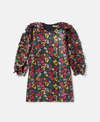 Stella Mccartney Scribbled Heart Print Dress In Black Multicolour