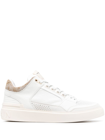 Balmain B-court Mid-top Trainers In White