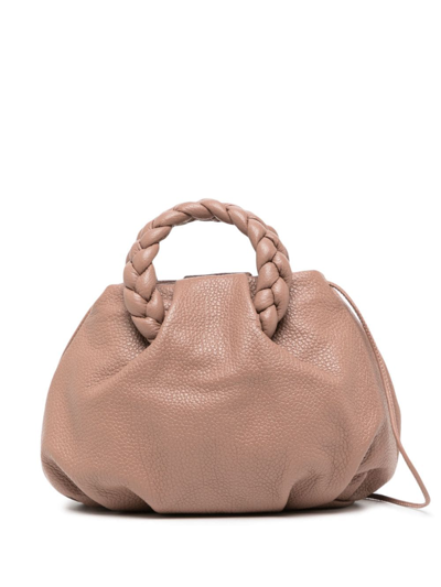 Hereu Bombon Grained-texture Tote Bag In Rose