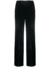 Antonelli Elasticated-waist Velvet Trousers In Blue
