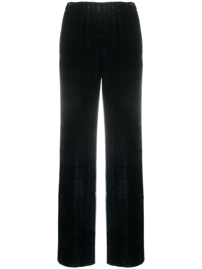 ANTONELLI ELASTICATED-WAIST VELVET TROUSERS