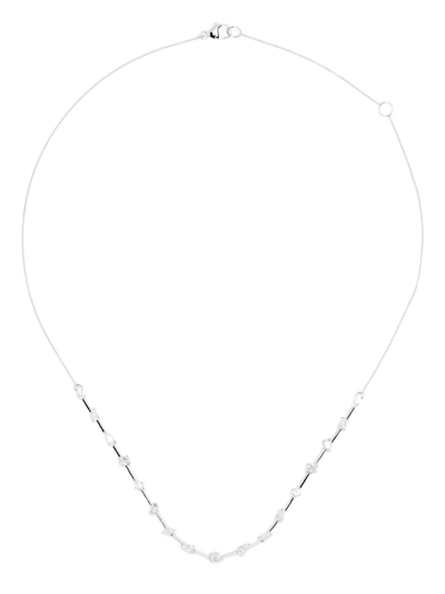 Dana Rebecca Designs 14kt White Gold Alexa Jordyn Diamond Necklace In Silver