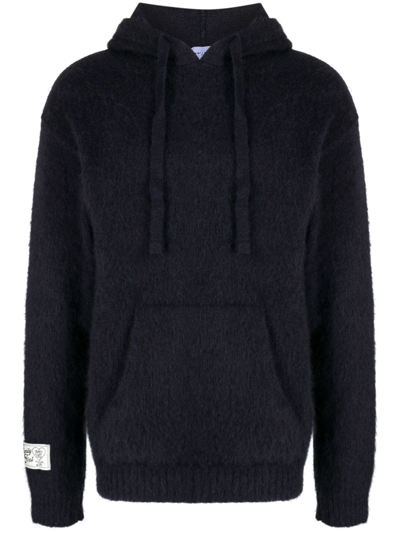 Family First Mohair Hoodie Clothing In Black