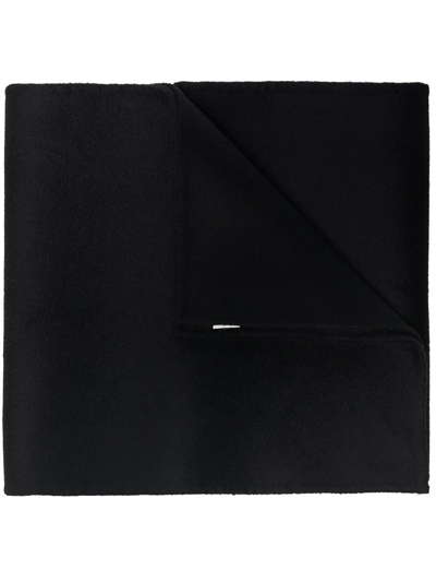 Totême Rectangle-shape Wool Scarf In Black